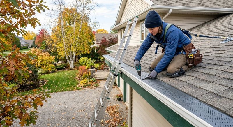 Commercial Gutter Cover Installation