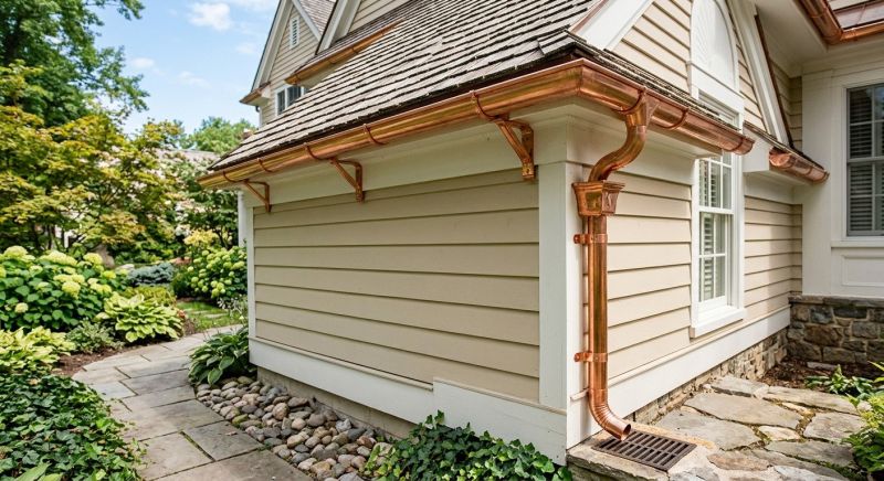 Copper Gutter Installation