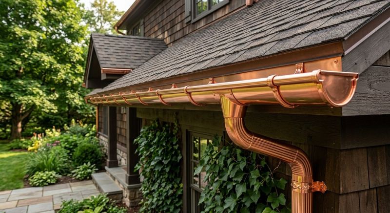 Copper Gutter Installation