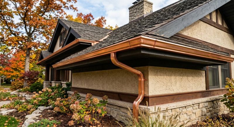 Copper Gutter Installation