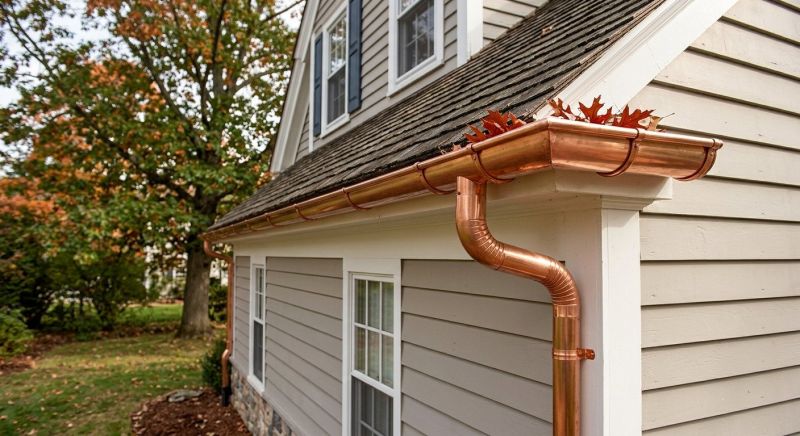Copper Gutter Installation
