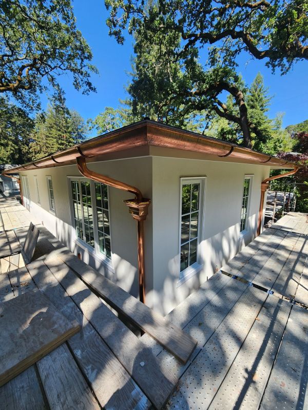 Copper Gutter Installation
