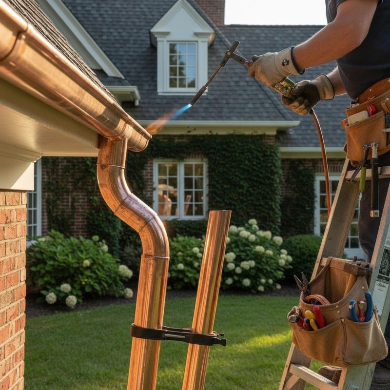 Copper Gutter Repair