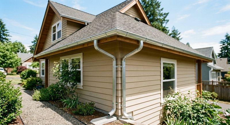 Galvanized Gutter Installation