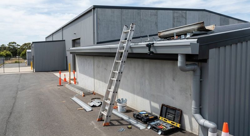 Galvanized Gutter Installation