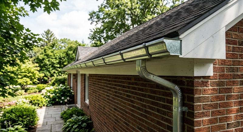 Galvanized Gutter Installation
