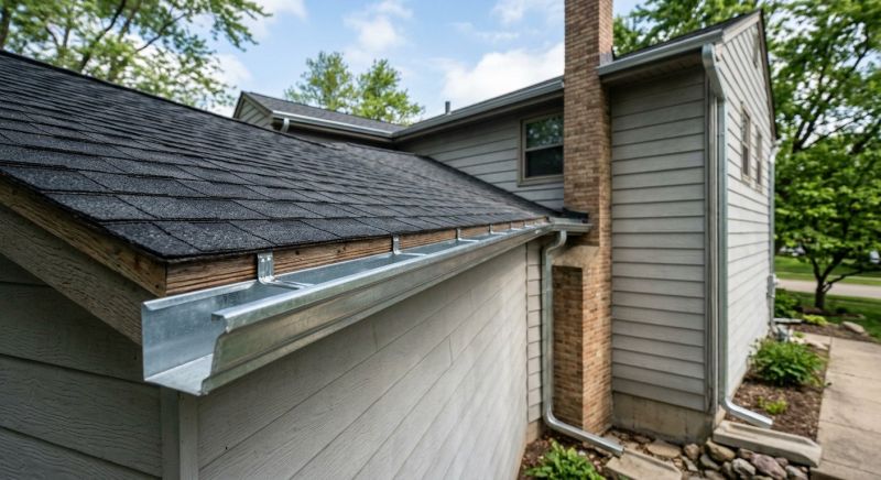 Galvanized Gutter Installation