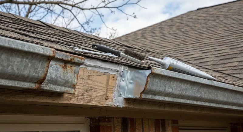 Galvanized Gutter Repair