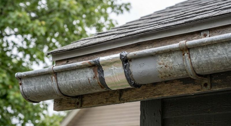 Galvanized Gutter Repair