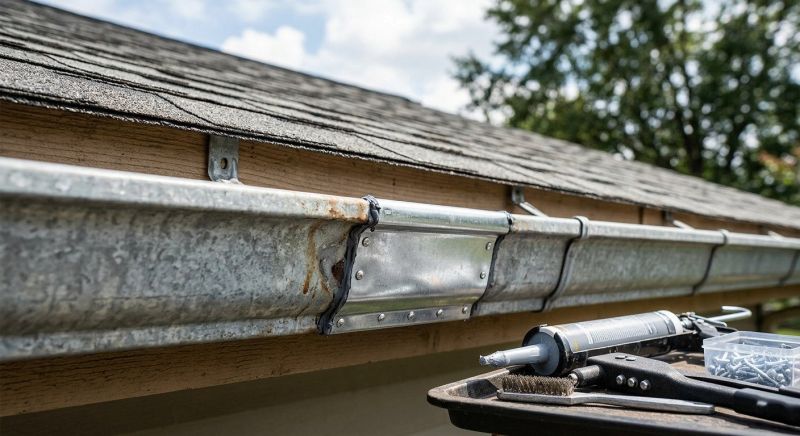 Galvanized Gutter Repair
