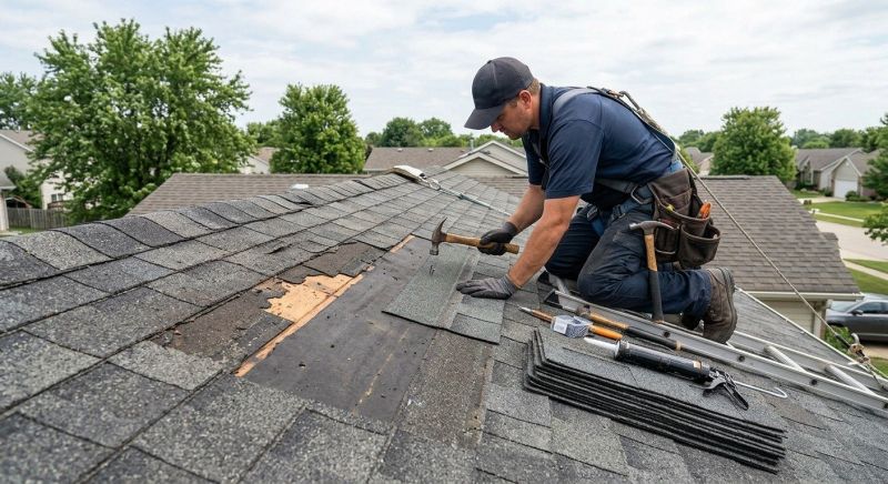 Repairing Missing Asphalt Shingles