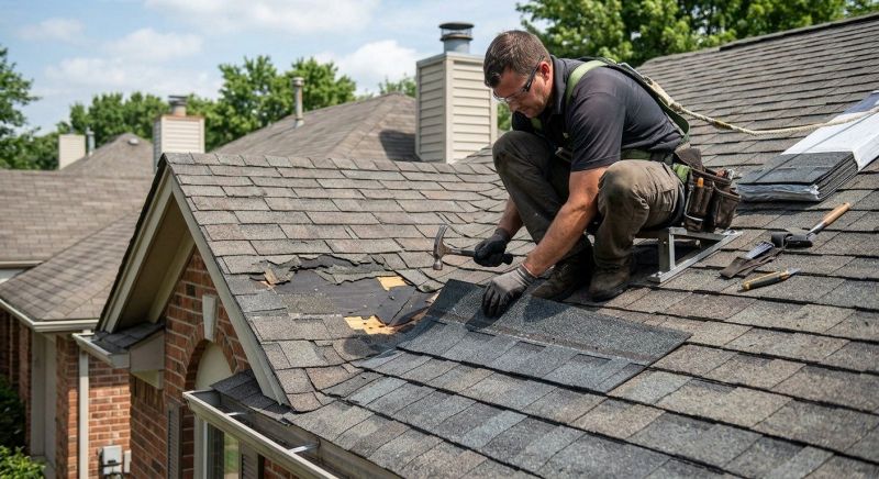 Repairing Missing Asphalt Shingles