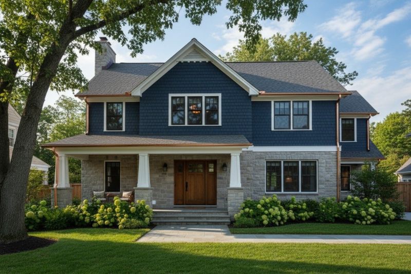 Residential Copper Gutter Installation