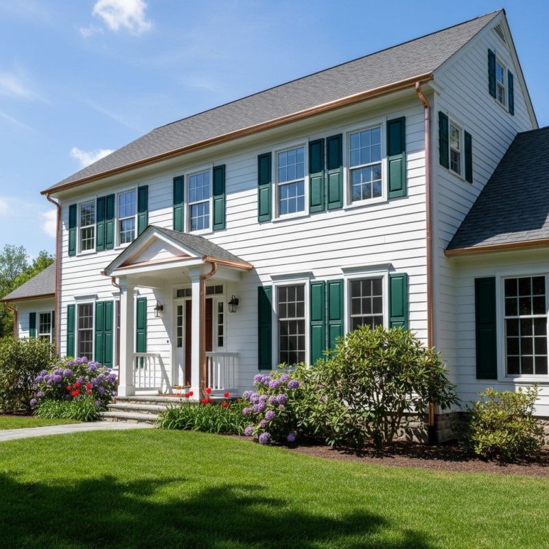 Residential Copper Gutter Installation