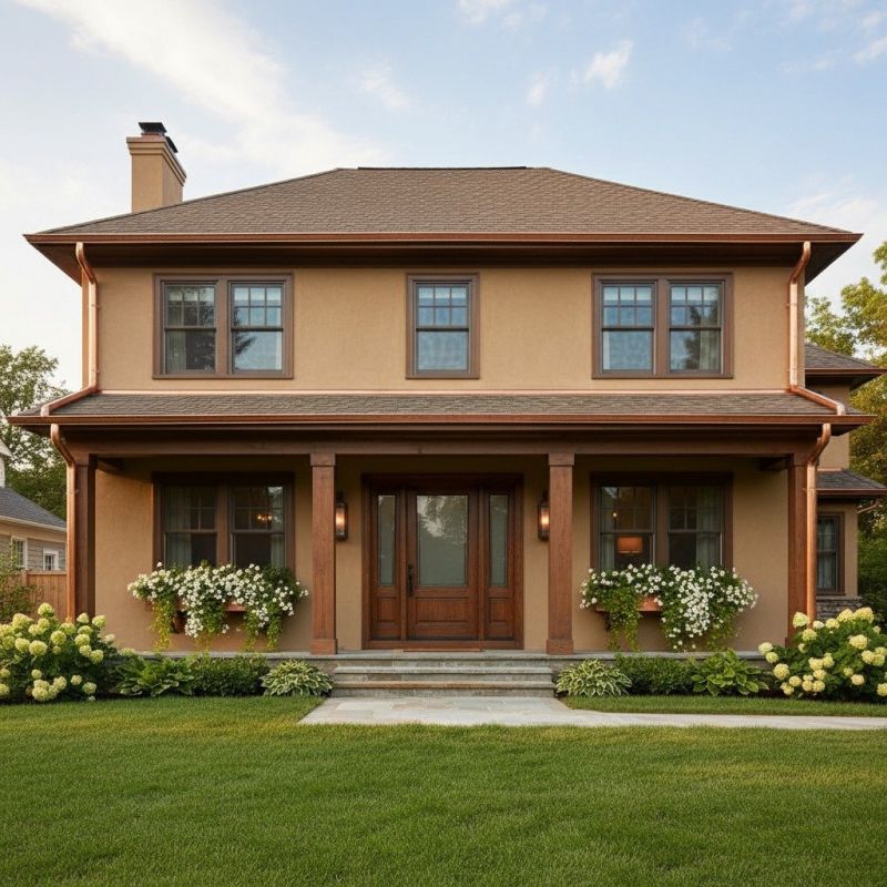 Residential Copper Gutter Installation
