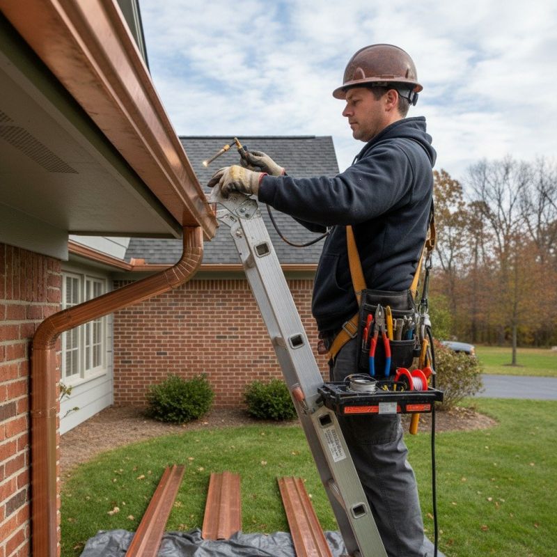 Residential Copper Gutter Repair