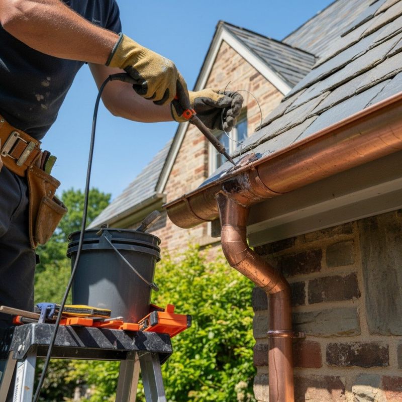 Residential Copper Gutter Repair