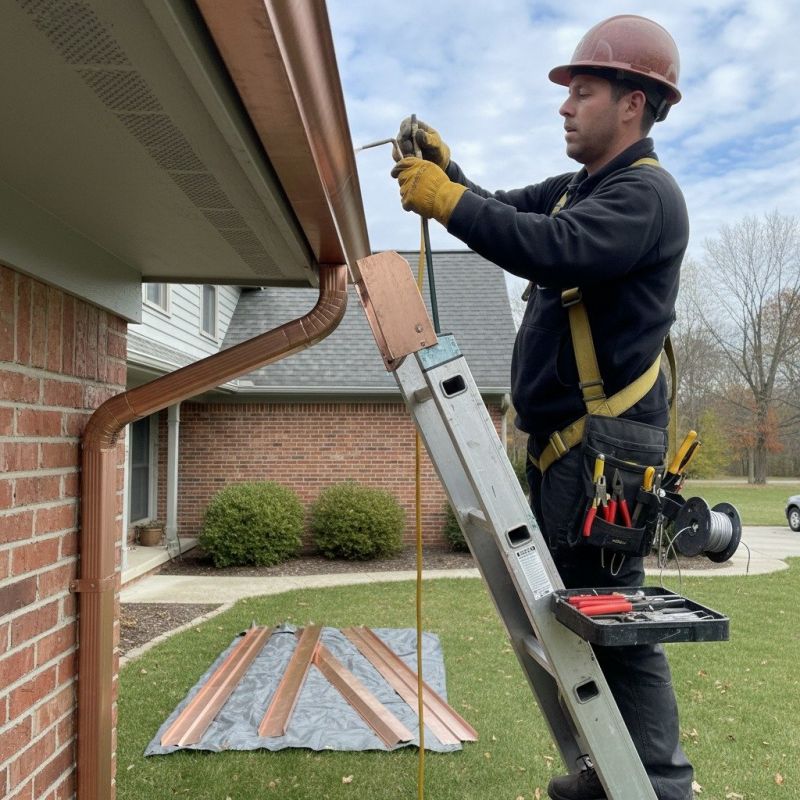 Residential Copper Gutter Repair