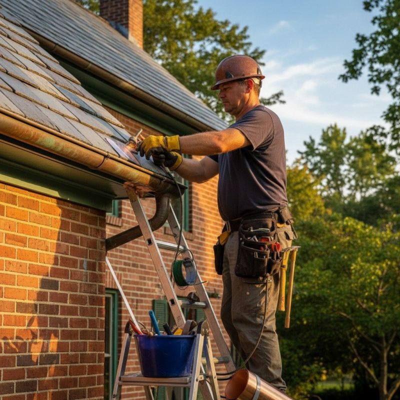 Residential Copper Gutter Repair