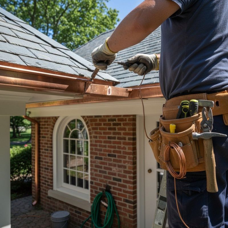 Residential Copper Gutter Repair