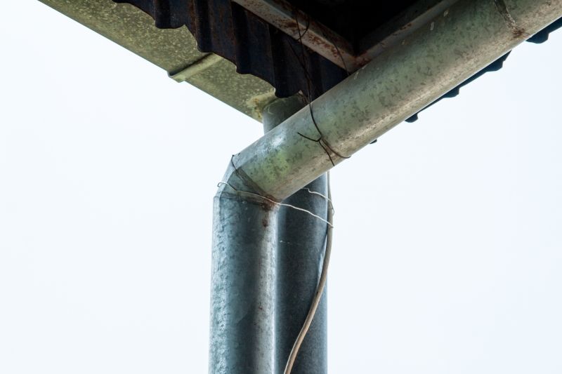 Residential Galvanized Gutter Installation