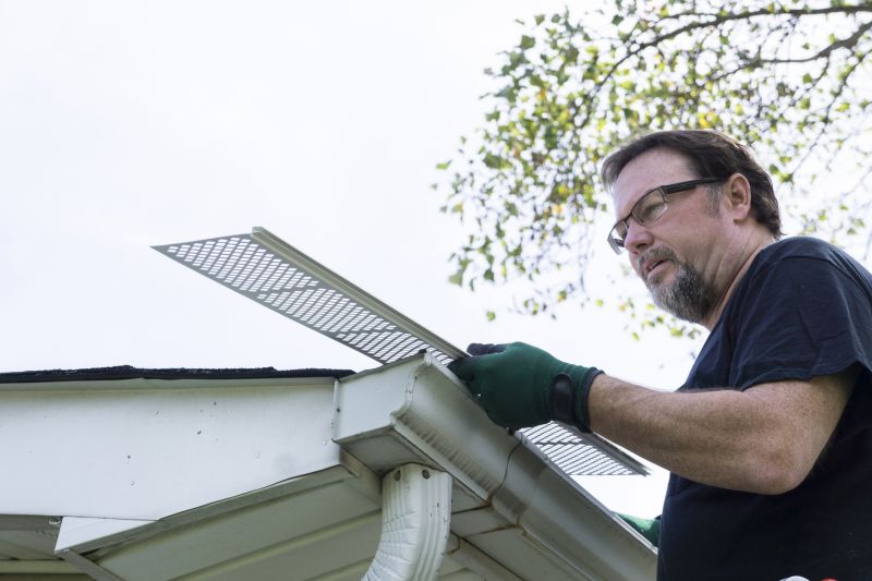 Residential Gutter Cover Installation