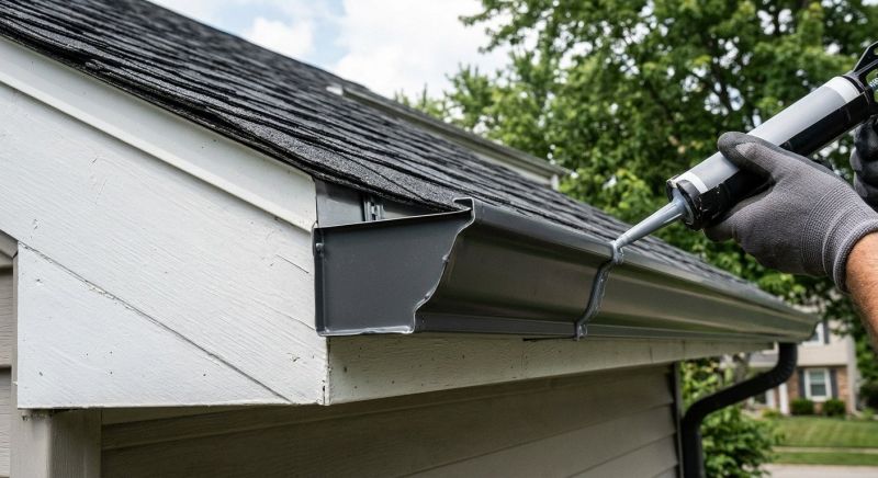 Residential Seamless Metal Gutter Repair
