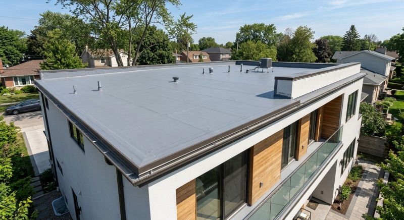 Single Ply Roof Installation