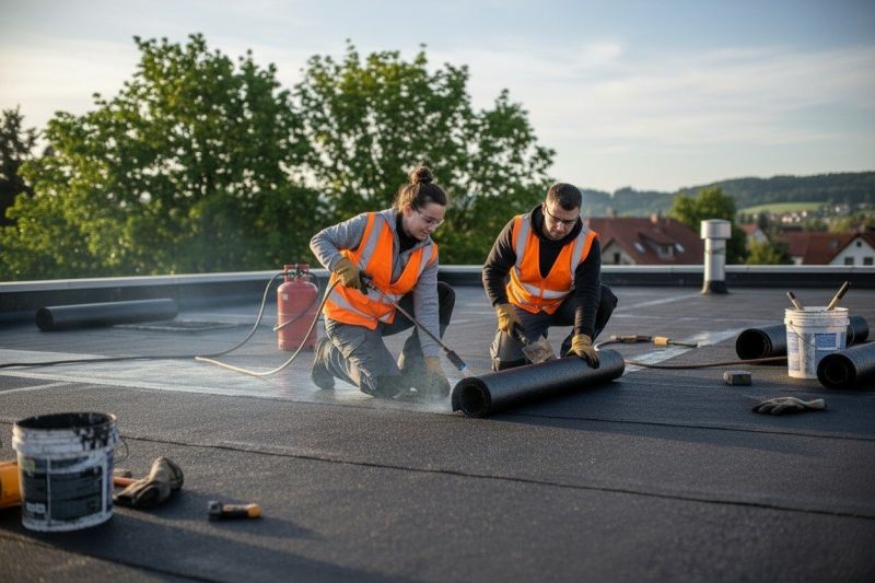 Tar Torchdown Roof Repair