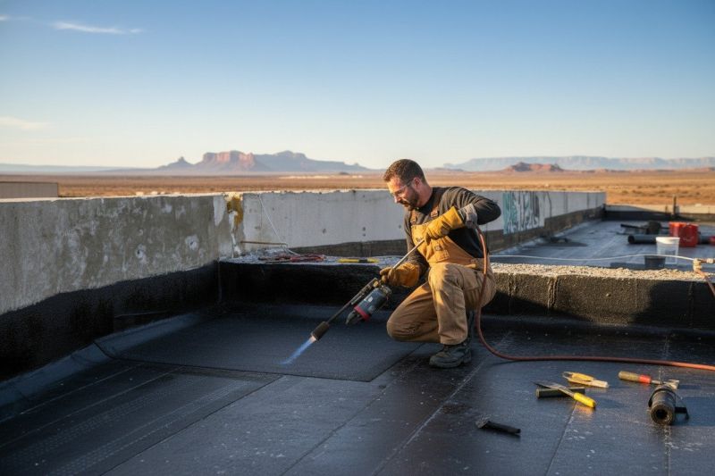 Tar Torchdown Roof Repair