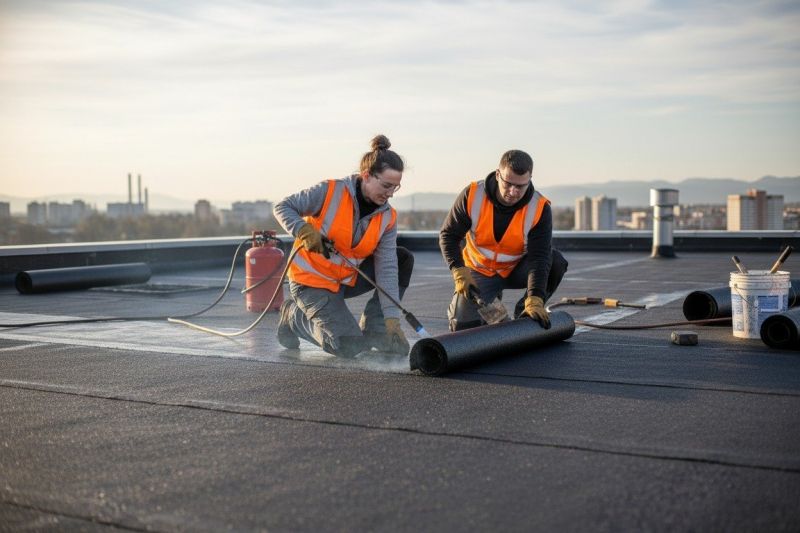 Tar Torchdown Roof Repair